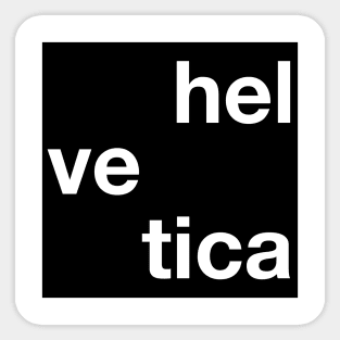 Helvetica -  Timeless Font Sticker